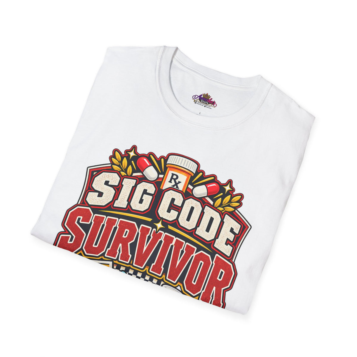 Funny Sig Code Survivor Pharmacy T-Shirt