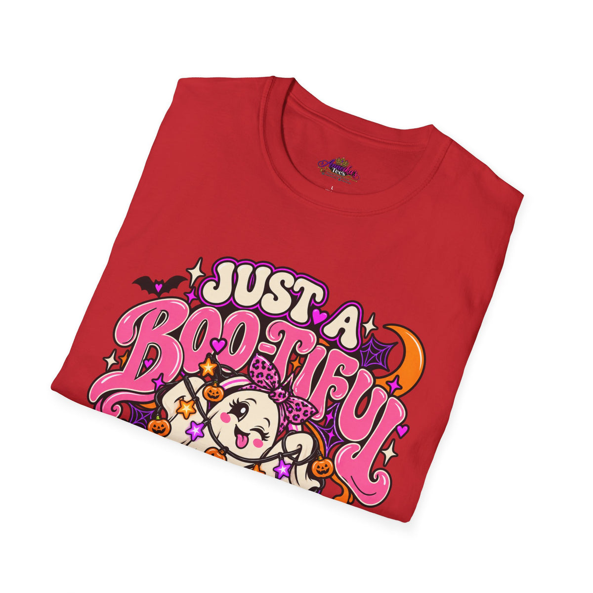 Just a Boo-tiful Mess T-Shirt — Cute Halloween Ghost Graphic Tee