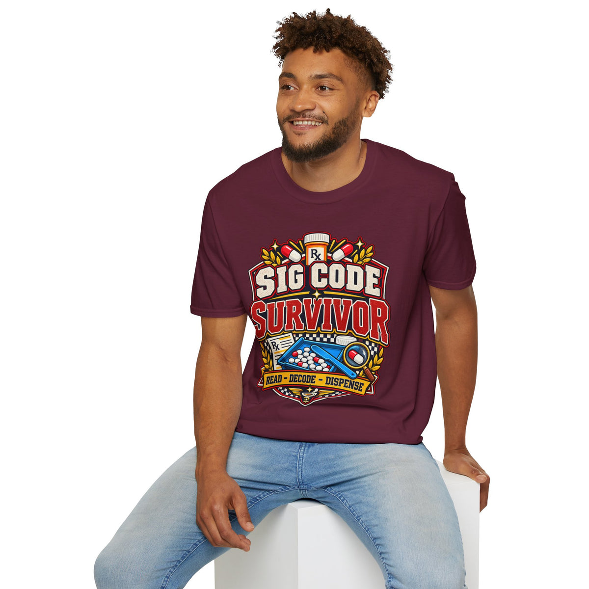 Funny Sig Code Survivor Pharmacy T-Shirt