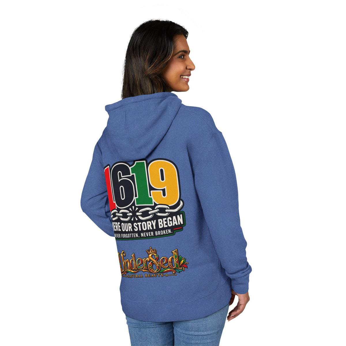 1619 Hoodie — "Where Our Story Began" Afrocentric History Pullover
