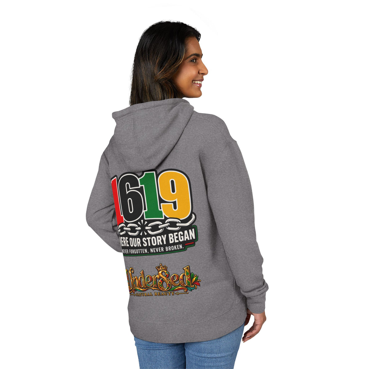 1619 Hoodie — "Where Our Story Began" Afrocentric History Pullover