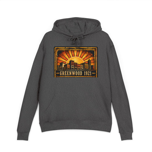 Black Wall Street Greenwood 1921 Hoodie — Built, Burned, Never Forgotten