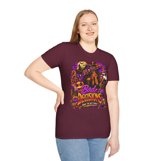Bad Decisions Halloween T-Shirt — Witch Party Graphic Tee