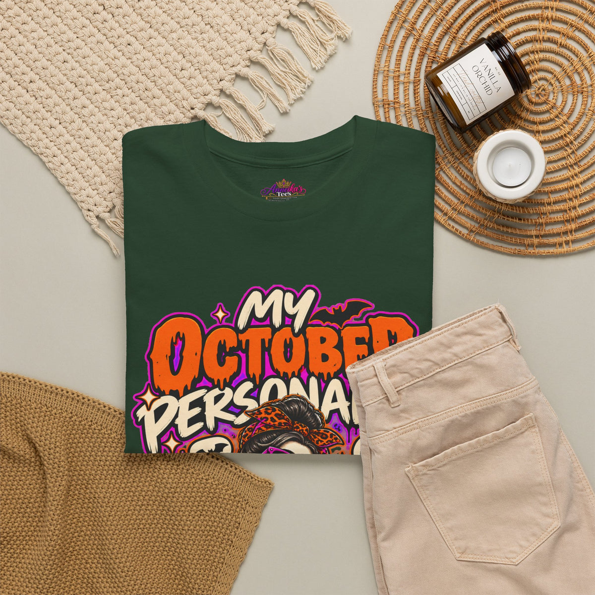 October Personality Halloween T-Shirt — "My October Personality Has Entered the Chat" Graphic Tee