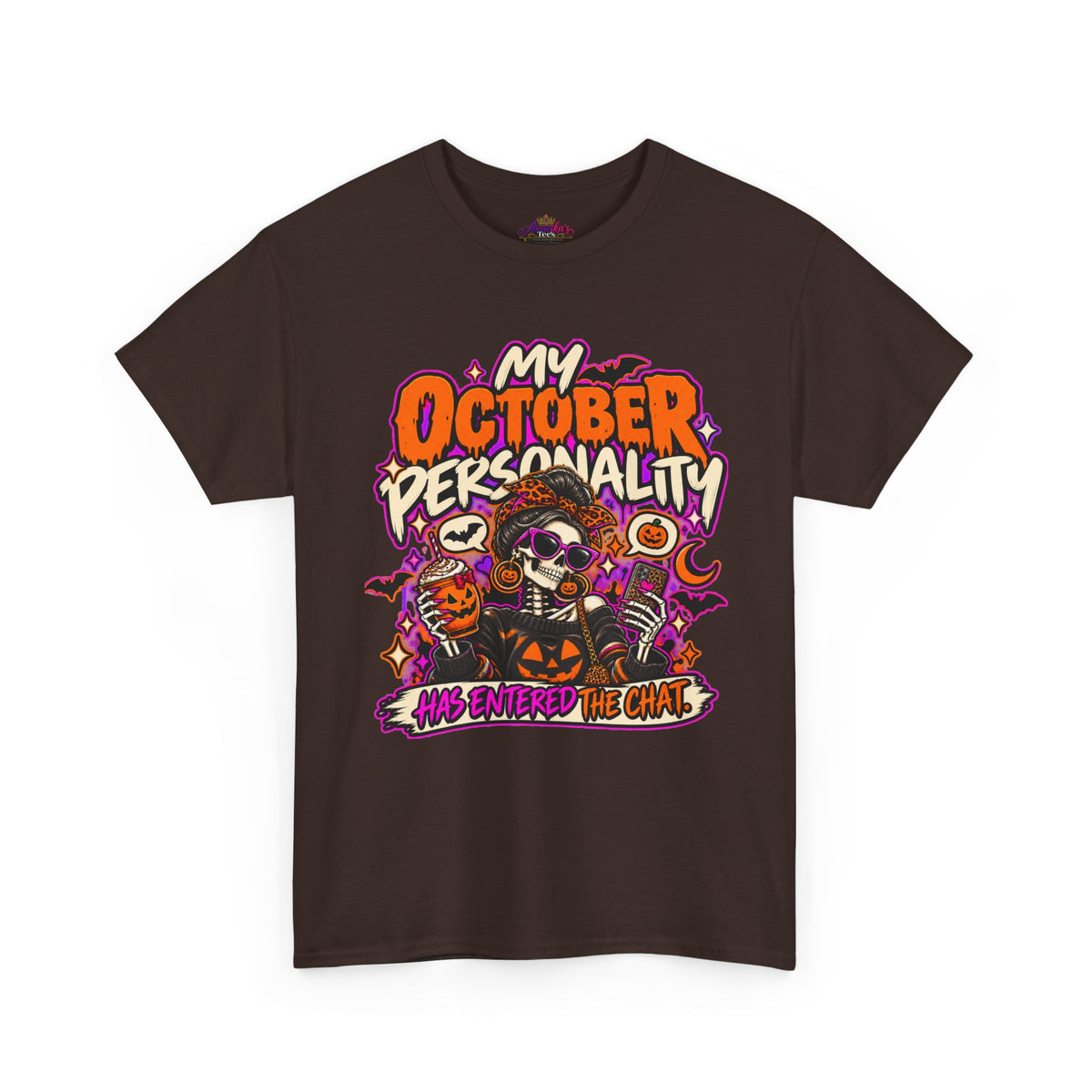 October Personality Halloween T-Shirt — "My October Personality Has Entered the Chat" Graphic Tee
