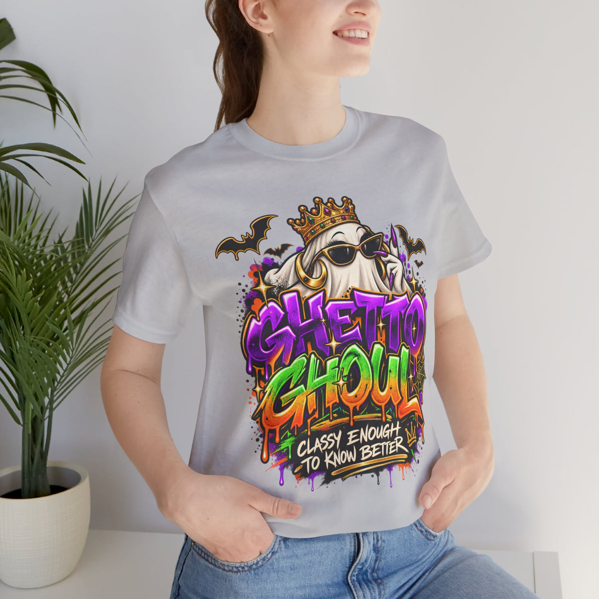 Ghetto Ghoul graffiti ghost tee | T-Shirt