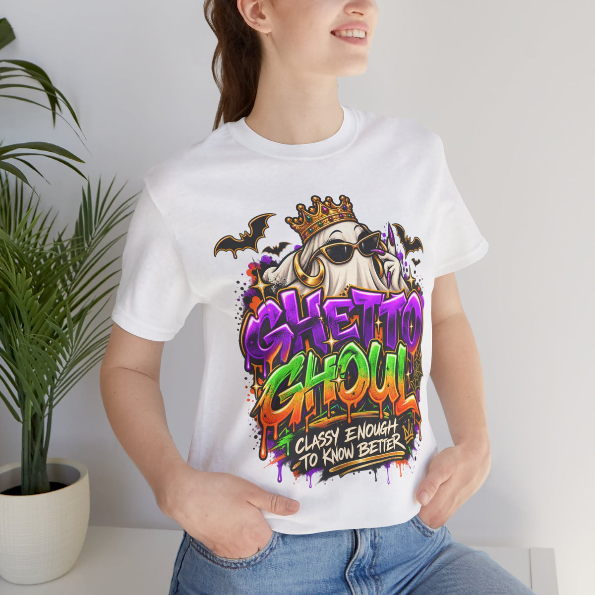 Ghetto Ghoul graffiti ghost tee | T-Shirt
