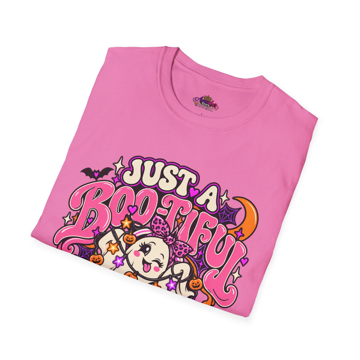 Just a Boo-tiful Mess T-Shirt — Cute Halloween Ghost Graphic Tee