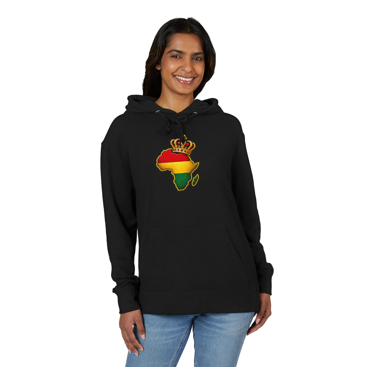 Empress Since Genesis Hoodie — African Crown Map Rasta Sweatshirt
