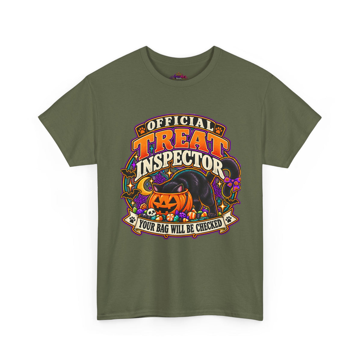 Halloween "Official Treat Inspector" T-Shirt — Funny Pumpkin Candy Patrol Tee