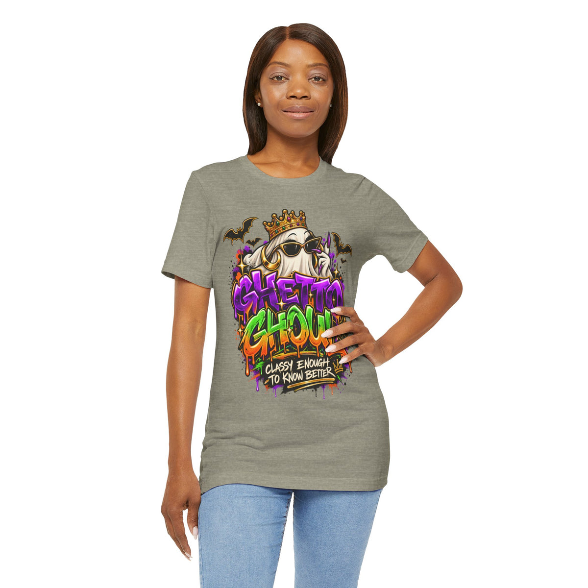 Ghetto Ghoul graffiti ghost tee | T-Shirt