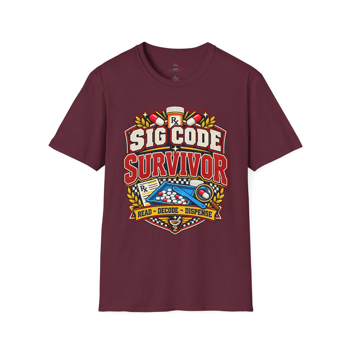Funny Sig Code Survivor Pharmacy T-Shirt